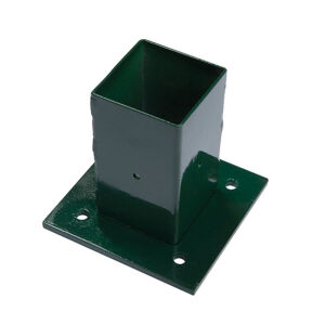 VOETSTUK 60/60MM VIERKANTE PAAL RAL6005H-VOET 115MM GROEN