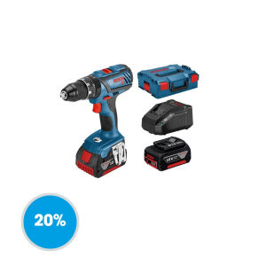 SCHROEF-BOORMACH GSR 18V-85 C + 2x 5.0AhACCU + GAL1880 CV