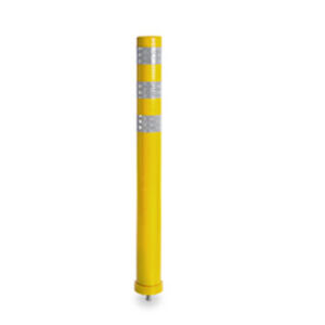 FLEXBOLLARD D.80MM H800MM GEEL/WIT