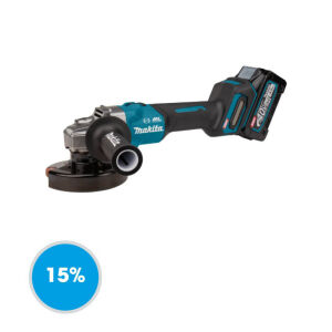 ACCU HAAKSE SLIJPER 125mm XGT 40V MAX +2xBL4040 + DC40RA + MAKPAC