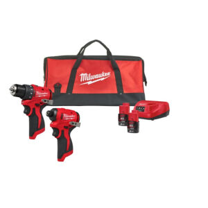 M12 Powerpack (M12 BLDDRC, M12 BLIDRC2 x 2,0 Ah, C12 C Lader, Contractor bag)