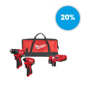 M12 Powerpack (M12 BLDDRC, M12 BLIDRC2 x 2,0 Ah, C12 C Lader, Contractor bag)