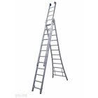Schuifladder, 3 x 10 sporten, open voet,vrijstaand