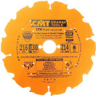 Diamand DP zaagblad voor zeer harde materialen D=216 F=O30 K=2.2 P=1.6 Z14 <º=12