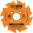 Lamellen groefzaag D=100 F=O22 K=3.96 P=2.8 Z8 <º=15º Q=HW