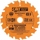 Ultra dun zaagblad voor accu zaagmachineD=136 F=O20 K=1.5 P=2 Z18 <º=20º Q=HW