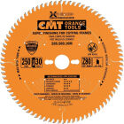 Fijnafwerk zaagblad, industriële lijn D=250 F=O30 K=2.5 P=1.8 Z80 <º=10º Q=HW