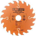 Universele cirkelzaagblad voor draagbaremachines D=130 F=O20 K=2.4 P=1.4 Z20 <º