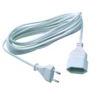 VERLENGSNOER 5M WIT 2X0.75