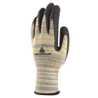 GEBREIDE HANDSCHOEN TAEKI  - LATEX-COATING OP PALM M-10 Geel / zwart