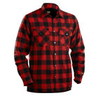 Overhemd Flanel, Gevoerd Rood/Zwart M