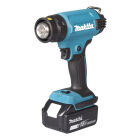 Heteluchtpistool 18 V met regelbare temperatuur + BL1850B + DC18RC + extra acces