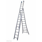 Schuifladder, 3 x 7 sporten, open voet,vrijstaand