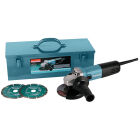 HAAKSE SLIJPER 125MM METALEN KOFFER