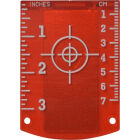 Magnetisch doelplaat rood