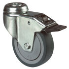 ZWENKWIEL + REM, RUBBER, BLAUWGRIJS,DIA75MM, L100MM