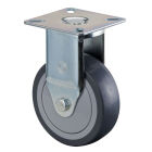 WIEL VAST RUBBER GRIJS  - 40KGDIA75MM