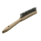 HANDBORSTEL HOUTEN GREEP 2RIJEN STAAL IR139001