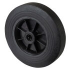 RUBBEREN WIEL KOGELLAGER ZWART PVC WIELKERN