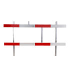 BARRIERE SET 2M ALUMINIUM ROOD/WITGELAST KLASSE3