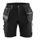 SHORT MET STRETCH ZWART C48