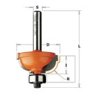 Bolle radiusfrees met kogellager, HWD=31,7 x 14,3mm* R=8 L=55* S=8 Z2*3,6 x 3,6