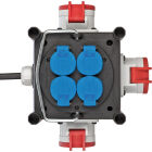 COMPACTE RUBBEREN STROOMVERDELER BSVIP44 4x230V + 3xCEE400V