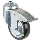 ZWENKWIEL MET REM RUBBER ZWART DIA 100MM80KG