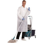BLOUSPO  M  Wit JAS VAN NONWOVEN POLYPROPYLEEN