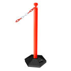 KUNSTSTOF AFZETPAALTJE ORANJE ZWAREBASIS