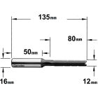 Langgatboor, links D=12 I2=80 L=135 Z2 S=O16 x 50 Q=SP