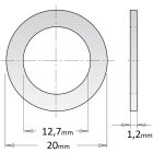 Reductiering voor zaagblad D=20 F=O12.7