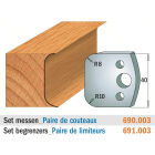 Paar profielmessen 40 mm nr. 3