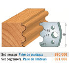 Paar profielmessen 40 mm nr. 6