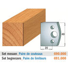 Paar profielmessen 40 mm nr. 0