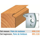 Paar profielmessen 40 mm nr. 116