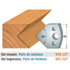 Paar profielmessen 40 mm nr. 127