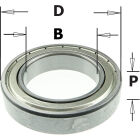 Lager D2=80 D3=50 DI/EP=16