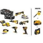 18V XR BRUSHLESS 7-DELIGE SET (DCD805+DCF850 + DCS355 + DCH263 + DCG405 + DCS5