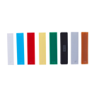 PVC GLASBLOKJES 100x20x6MM ZWART(100 STUKS)