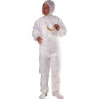 PO106  XL  Wit OVERALL MET CAPUCHON VANPOLYPROPYLEEN WIT