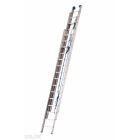 Schuifladder met touw, 3 x 18 sporten