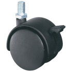 WIEL + REM M/STIFT M8 PVC ZWART DIA50MML60MM