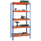 METALEN OPBERGREK 177x90x45CM 5 LEGBORDEN