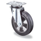 ZWENKWIEL ZWART PLASTIEK 450KG  H249MMMET BEVESTIGINGSPLAAT