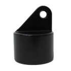 STEUNPAALKOP/EINDSTUK ALU ZWART DIA42MM