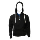 TRICOT SWEATER MET KAP ZWART 330gr/m² M