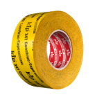 CONSTRUCTAPE 60MMx40M GEEL VEZELVERSTERKT SPECIAALFOLIE, ENKELZIJDIG KLEVEND