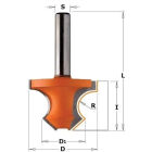 Kraalprofielfrees  ( halfrond profiel )D=36 D1=22 I=25 L=60 R=8 Z2 S=O8 Q=HW