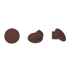 Clamex Afdekkap 45°, 100 stuks, RAL 8017chocoladebruin